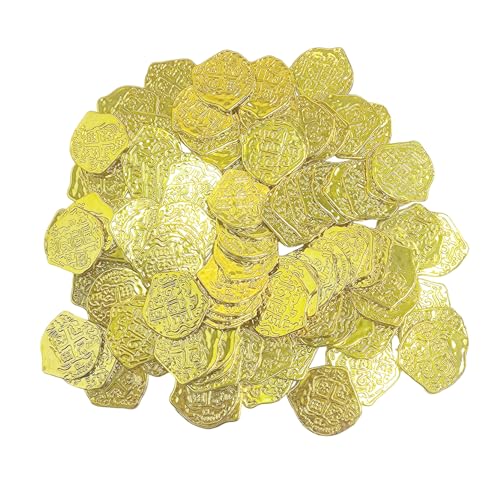 IDNVFY 100 Goldmünzen Für Kinder, Spielequellen, Piraten Goldmünzen, Kinderspielmünzen, Partydekoration. IDNVFY 100 Goldmünzen Für Kinder, Spielequellen, Piraten Goldmünzen, Kinderspielmünzen, Partydekoration. von IDNVFY