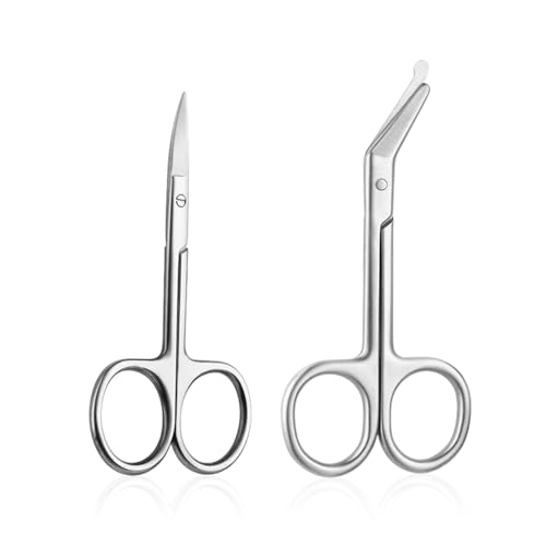 IDNVFY 2 Stück Aus Rostfreiem Stahl, Schere Unterrichten, Schere Der Kosmetischen Chirurgie, Schere Auf Gaze-Fadenentfernung, Multifunktionsschere. IDNVFY 2 Stück Aus Rostfreiem Stahl, Schere Unterrichten, Schere Der Kosmetischen Chirurgie, Schere Auf Gaze-Fadenentfernung, Multifunktionsschere. von IDNVFY