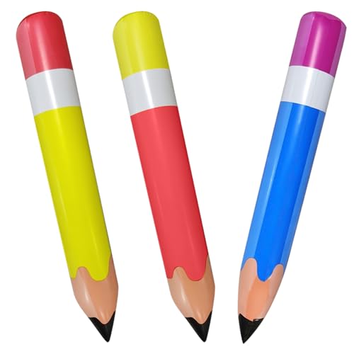 IDNVFY 3 Stücke Aufblasbarer Stifte, Klassenzimmerdekorationen, Aufblasbare Spielzeug Für Kinder, Party -Layout -Display -Artikel. von IDNVFY