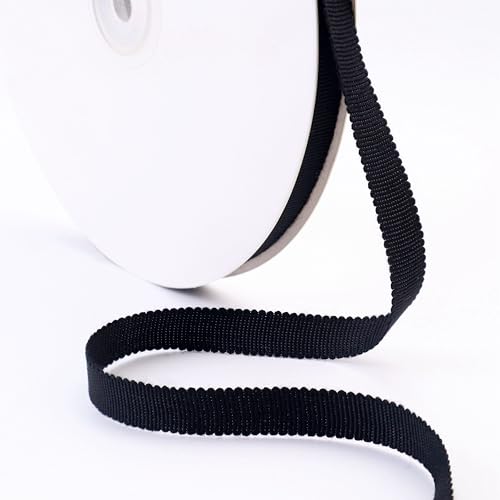 Schwarzes Petersham-Band, 0,9 cm, 45,7 m, Vintage-Band für Hutmacher, Geschenkverpackungen, Handwerk Schwarzes Petersham-Band, 0,9 cm, 45,7 m, Vintage-Band für Hutmacher, Geschenkverpackungen, Handwerk von IDONGCAI