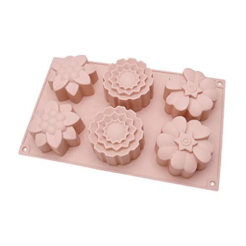 IEEDFJKK 6 Schlitze Silikon Backform Mooncake 3D Backformen Gebäck Backwerkzeug Multifunktionsform Home Küchenhelfer, Hell Pink IEEDFJKK 6 Schlitze Silikon Backform Mooncake 3D Backformen Gebäck Backwerkzeug Multifunktionsform Home Küchenhelfer, Hell Pink von IEEDFJKK