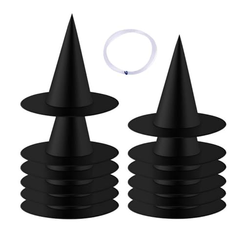 IEEDFJKK Hochwertige hängende Hexenhüte aus weicher und bequemer Ergänzung für gruselige Einrichtung, geeignet für Halloween, Typ2 von IEEDFJKK