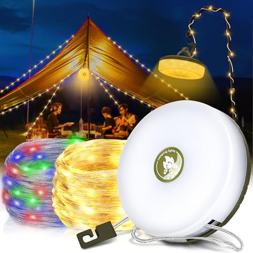 IEEILULU Camping Lichterkette Aufrollbar, 10M Wasserdichte Verstaubare Lichterkette mit 8 Modi, USB Ladung Tragbare Campinglampe für Außen und Innen, Außenlichterketten für Camping, Hof und Wandern IEEILULU Camping Lichterkette Aufrollbar, 10M Wasserdichte Verstaubare Lichterkette mit 8 Modi, USB Ladung Tragbare Campinglampe für Außen und Innen, Außenlichterketten für Camping, Hof und Wandern von IEEILULU