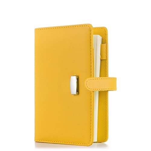 A6 A7 6 Ringbuch PU Clip On Notizbuch Leder lose Blätter Notizbuch Cover Agenda Planer Organizer Schule Büro Schreibwaren von IEKEI