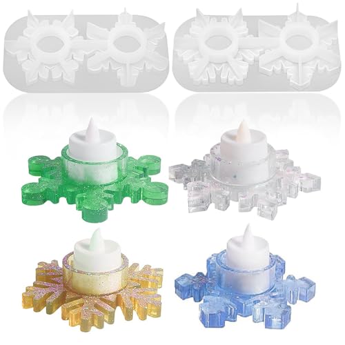 IETWATE 2 Stück Silikonform Schneeflocke, DIY Silikonformen Gießformen Kerzenhalter, Winter Home Dekor Silikonform Kerzenhalter, Silikon Gießform Kerzenhalter Schneeflocke, für Weihnachten IETWATE 2 Stück Silikonform Schneeflocke, DIY Silikonformen Gießformen Kerzenhalter, Winter Home Dekor Silikonform Kerzenhalter, Silikon Gießform Kerzenhalter Schneeflocke, für Weihnachten von IETWATE