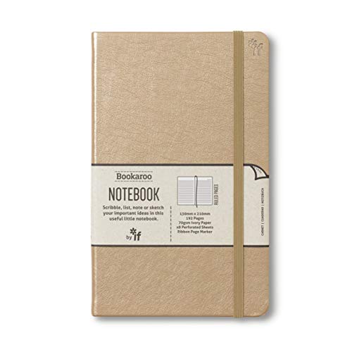 IF Bookaroo Notizbuch, A5, goldfarben von IF