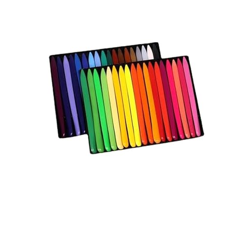 Buntstifte berühren nicht die Hände, waschbares Malzubehör (Dreiecksmalstift 24 Farben + 3 Farbbücher (48 Seiten) + 1 Bleistift (Dreiecksmalstift 36 Farben + 3 Farbbücher (48 Seiten) + 1 Bleistift von IFGSEQQQ