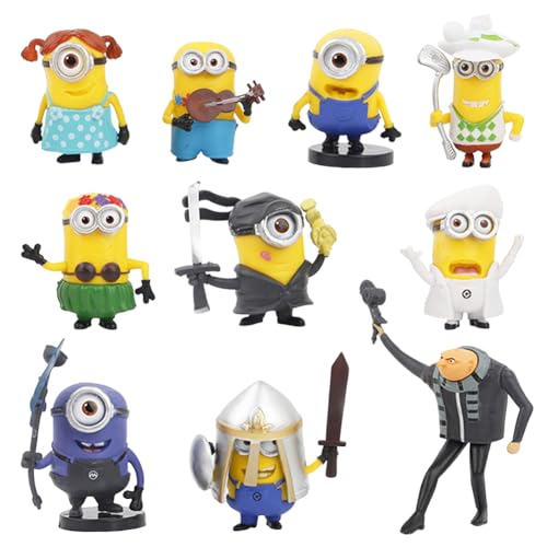 Gelb Figuren, Tortendekoration Cake Topper, Sammlerstück Niedliche Figuren, Kreatives Geschenk, Mini Figuren Set und Geburtstagsdekoration, 10 Stück Party Dekoration Cartoon Deko Gelb Figuren, Tortendekoration Cake Topper, Sammlerstück Niedliche Figuren, Kreatives Geschenk, Mini Figuren Set und Geburtstagsdekoration, 10 Stück Party Dekoration Cartoon Deko von IFHDO