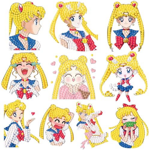 IFHDO Diamond Painting Anime,Saailiorr Moon Diamond Painting Aufkleber,Kinder Diamant Aufkleber,DIY Diamond Art Landschaft,Diamant Malerei Bilder für Wanddekor IFHDO Diamond Painting Anime,Saailiorr Moon Diamond Painting Aufkleber,Kinder Diamant Aufkleber,DIY Diamond Art Landschaft,Diamant Malerei Bilder für Wanddekor von IFHDO