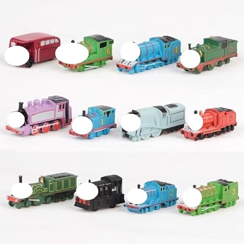 IFHDO Zug Spielzeug,12 Stück Kinderspielzeug Fahrzeuge,Jungen Madchen Geschenkset,Cake Toppers,für Kleinkinder Jungen und Mädchen' Party Dekoration Spielzeug(3-5cm) von IFHDO