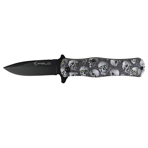 IFIELD Basic EL29028 Klappmesser, Assistiertes Messer, schwarz 9 cm Klinge aus Edelstahl, Gürtelclip, 3D-Druckgriff aus Aluminium, Campinggerät zum Angeln, Jagen, Sportaktivitäten IFIELD Basic EL29028 Klappmesser, Assistiertes Messer, schwarz 9 cm Klinge aus Edelstahl, Gürtelclip, 3D-Druckgriff aus Aluminium, Campinggerät zum Angeln, Jagen, Sportaktivitäten von IFIELD