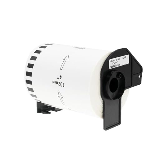 DK-22243 Labelband 102mm x 30,48 m kontinuierlich 1-3 Rollen mit übertragbarem Gummi-Papier kompatibel(1 roll) von IFNSBUAYW
