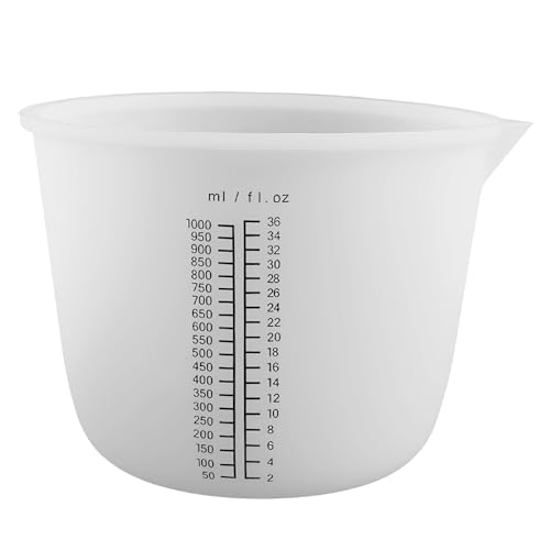 1000 ml Große Mischbecher aus Silikon, Silikon Messbecher Epoxidharz Silikonbecher zum Gießen Wiederverwendbare Harz-Mischbecher für Gießformen für Gießformen Basteln 1000 ml Große Mischbecher aus Silikon, Silikon Messbecher Epoxidharz Silikonbecher zum Gießen Wiederverwendbare Harz-Mischbecher für Gießformen für Gießformen Basteln von IFUDE