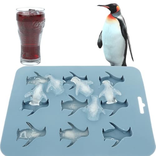 3D Niedliches Tier Kerzenform Duftkerze Silikonform Eiswürfelbehälter Eiskugel Maker Für Whiskey, Cocktails, Kaffee Epoxidharz Formen Kerzen Selber Machen Set (Pinguine) von IFUDE