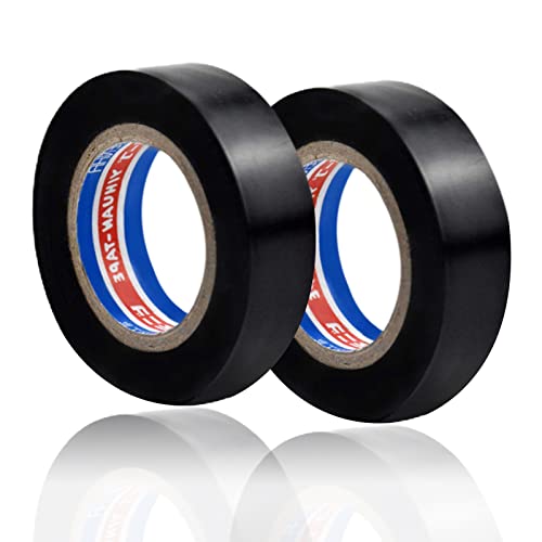 IFUDE Flammhemmendes Elektrisch Klebeband, 2 Rolle Wasserdicht PVC Band, Auto Kabelbaum Band Elektrikerband Wasserdicht Band Isolierbänder Schwarz Gewebeband für Elektrische Kabel IFUDE Flammhemmendes Elektrisch Klebeband, 2 Rolle Wasserdicht PVC Band, Auto Kabelbaum Band Elektrikerband Wasserdicht Band Isolierbänder Schwarz Gewebeband für Elektrische Kabel von IFUDE