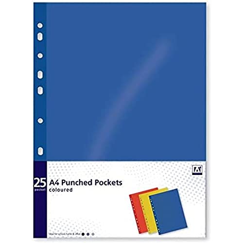 IG Design Prospekthüllen, A4, farbig gelocht, 25 Stück IG Design Prospekthüllen, A4, farbig gelocht, 25 Stück von IG Design