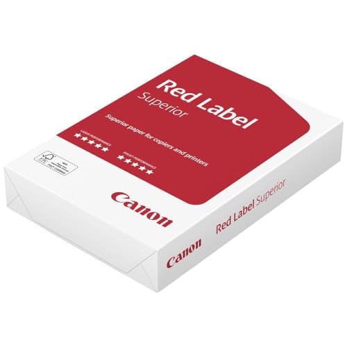 Canon Red Label Superior 99822553 Universal Druckerpapier Kopierpapier DIN A3 80 g/m² 500 Blatt Weiß von Canon