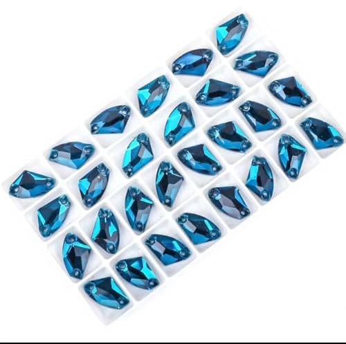 Hotfix-Strasssteine, zum Aufnähen, genähte Steine, flache Rückseite, Strasssteine, zum Aufnähen, Kristalle, Handwerk, Edelsteine, Glas-Strasssteine für Kleidung, Zubehör (himmelblau, 9 x 14 mm, 48 Hotfix-Strasssteine, zum Aufnähen, genähte Steine, flache Rückseite, Strasssteine, zum Aufnähen, Kristalle, Handwerk, Edelsteine, Glas-Strasssteine für Kleidung, Zubehör (himmelblau, 9 x 14 mm, 48 von IGGLL