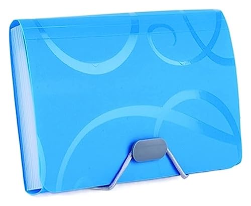 Plastikhüllen, Plastikordner for Dokumente, A6 Fächermappe Organtasche Wasserdichter Aktenbeutel Organizer Datenbuch Aktentasche Rechnungsordner(Blu) von IGGLL