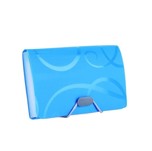 Plastikhüllen, Plastikordner for Dokumente, PVC-Bonbonfarben, mehrschichtiger Ordner for Dokumentenordner, Schulbürostation(Blu) von IGGLL