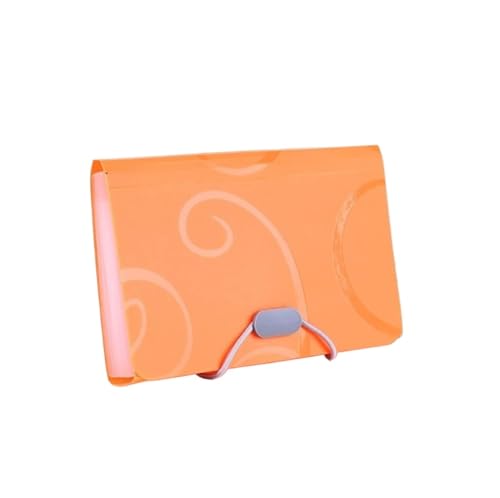 Plastikhüllen, Plastikordner for Dokumente, PVC-Bonbonfarben, mehrschichtiger Ordner for Dokumentenordner, Schulbürostation(Giallo) von IGGLL