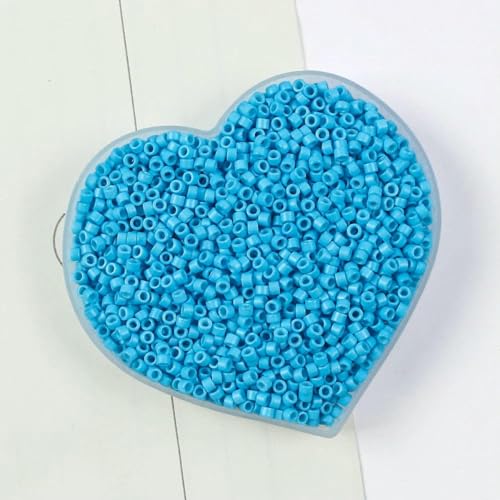 Röhren-Abstandshalterperlen, Glasröhrenperlen, 10 g, 2,5 mm, Röhrenperlen, mehrere Farben, Glasperlen for die Herstellung von DIY-Schmuck, Nadelarbeiten, Nähen, Kleidungszubehör(03) von IGGLL