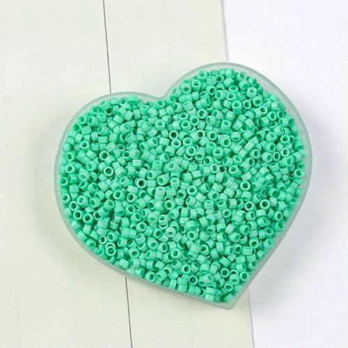 Röhren-Abstandshalterperlen, Glasröhrenperlen, 10 g, 2,5 mm, Röhrenperlen, mehrere Farben, Glasperlen for die Herstellung von DIY-Schmuck, Nadelarbeiten, Nähen, Kleidungszubehör(08) von IGGLL
