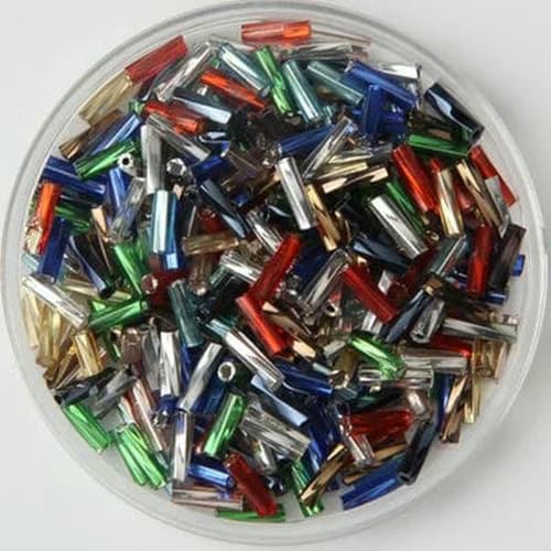 Röhren-Abstandshalterperlen, Glasröhrenperlen, 10 g/240 Stück, Größe 2 x 6 mm, gedrehte Glasröhrenperlen, lose Samen, Abstandshalterperlen, Leptospira-Perlen zur Schmuckherstellung, DIY-Kleidungsstück Röhren-Abstandshalterperlen, Glasröhrenperlen, 10 g/240 Stück, Größe 2 x 6 mm, gedrehte Glasröhrenperlen, lose Samen, Abstandshalterperlen, Leptospira-Perlen zur Schmuckherstellung, DIY-Kleidungsstück von IGGLL