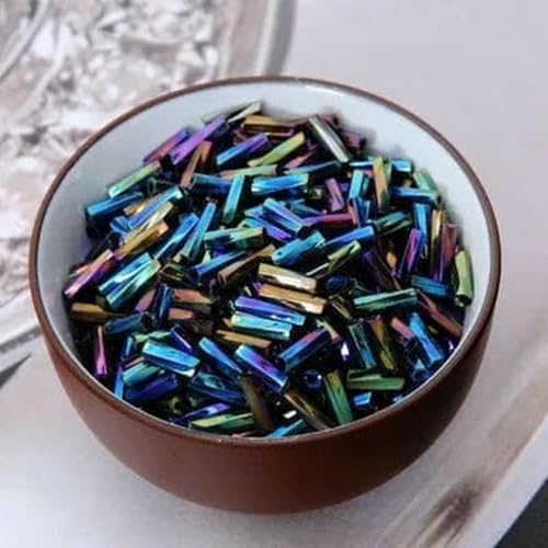 Röhren-Abstandshalterperlen, Glasröhrenperlen, 10 g/240 Stück, Größe 2 x 6 mm, gedrehte Glasröhrenperlen, lose Samen, Abstandshalterperlen, Leptospira-Perlen zur Schmuckherstellung, DIY-Kleidungsstück Röhren-Abstandshalterperlen, Glasröhrenperlen, 10 g/240 Stück, Größe 2 x 6 mm, gedrehte Glasröhrenperlen, lose Samen, Abstandshalterperlen, Leptospira-Perlen zur Schmuckherstellung, DIY-Kleidungsstück von IGGLL