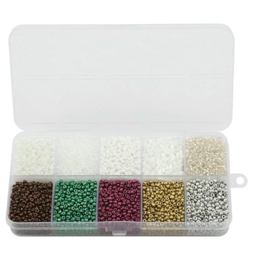Röhren-Abstandshalterperlen, Glasröhrenperlen, 130 g/Set, runde Glasperlen, Röhrenperlen, lose Perlen, DIY-Armband, Halskette, Kristall for die Schmuckherstellung, Kleidungsstück, handgefertigtes Zube Röhren-Abstandshalterperlen, Glasröhrenperlen, 130 g/Set, runde Glasperlen, Röhrenperlen, lose Perlen, DIY-Armband, Halskette, Kristall for die Schmuckherstellung, Kleidungsstück, handgefertigtes Zube von IGGLL