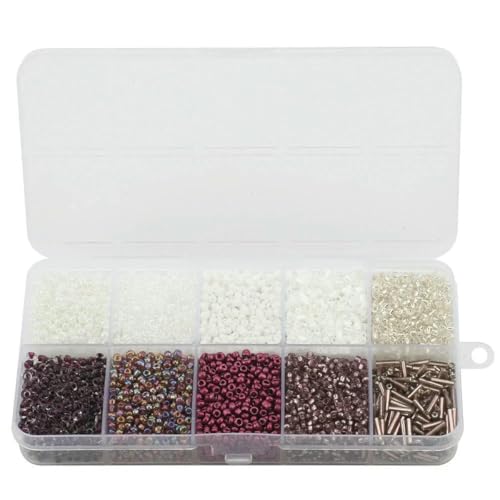 Röhren-Abstandshalterperlen, Glasröhrenperlen, 130 g/Set, runde Glasperlen, Röhrenperlen, lose Perlen, DIY-Armband, Halskette, Kristall for die Schmuckherstellung, Kleidungsstück, handgefertigtes Zube Röhren-Abstandshalterperlen, Glasröhrenperlen, 130 g/Set, runde Glasperlen, Röhrenperlen, lose Perlen, DIY-Armband, Halskette, Kristall for die Schmuckherstellung, Kleidungsstück, handgefertigtes Zube von IGGLL