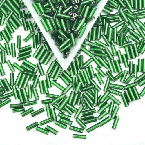Röhren-Abstandshalterperlen, Glasröhrenperlen, 20 g, 6 mm, schwarze Glas-Strassperlen, Röhrenperlen, Nähen, Glasperlen, lose Abstandssteine für die Herstellung von DIY-Kleidung und Schmuck(Green) Röhren-Abstandshalterperlen, Glasröhrenperlen, 20 g, 6 mm, schwarze Glas-Strassperlen, Röhrenperlen, Nähen, Glasperlen, lose Abstandssteine für die Herstellung von DIY-Kleidung und Schmuck(Green) von IGGLL