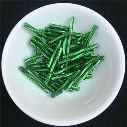 Röhren-Abstandshalterperlen, Glasröhrenperlen, 36 Stück/Los, 2,5 mm x 25 mm, gedrehte tschechische Saat-Abstandshalterperlen, Röhrenperlen, DIY-Schmuckherstellung/Nähzubehör for Damenbekleidung(Dark G Röhren-Abstandshalterperlen, Glasröhrenperlen, 36 Stück/Los, 2,5 mm x 25 mm, gedrehte tschechische Saat-Abstandshalterperlen, Röhrenperlen, DIY-Schmuckherstellung/Nähzubehör for Damenbekleidung(Dark G von IGGLL
