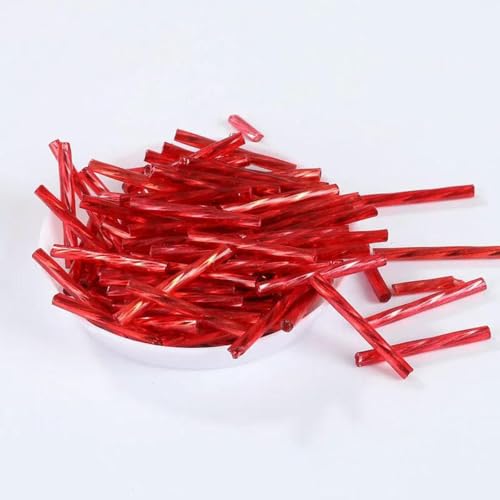 Röhren-Abstandshalterperlen, Glasröhrenperlen, 36 Stück/Los, 2,5 mm x 25 mm, gedrehte tschechische Saat-Abstandshalterperlen, Röhrenperlen, DIY-Schmuckherstellung/Nähzubehör for Damenbekleidung(Red) Röhren-Abstandshalterperlen, Glasröhrenperlen, 36 Stück/Los, 2,5 mm x 25 mm, gedrehte tschechische Saat-Abstandshalterperlen, Röhrenperlen, DIY-Schmuckherstellung/Nähzubehör for Damenbekleidung(Red) von IGGLL