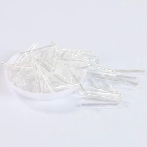 Röhren-Abstandshalterperlen, Glasröhrenperlen, 36 Stück/Los 2,5 mm x 25 mm, tschechische Twist-Bugles 0/8 Glasröhren-Rocailles for die Schmuckherstellung, Nähzubehör for Damen-DIY-Kleidung(03 White Tr Röhren-Abstandshalterperlen, Glasröhrenperlen, 36 Stück/Los 2,5 mm x 25 mm, tschechische Twist-Bugles 0/8 Glasröhren-Rocailles for die Schmuckherstellung, Nähzubehör for Damen-DIY-Kleidung(03 White Tr von IGGLL