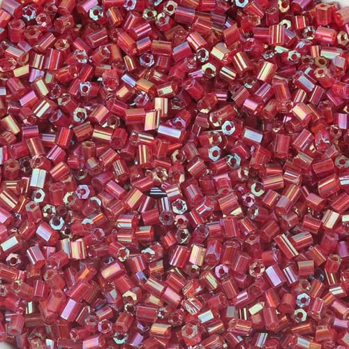 Röhren-Abstandsperlen, Glasröhrenperlen, 1000/5000 Stück, 2 mm, AB-Farbe, kurze Röhren-Glasperlen, Glassamen for die Schmuckherstellung, lose Abstandsperlen, DIY-Armband, Halskette(Rose Red,2mm 1000pc Röhren-Abstandsperlen, Glasröhrenperlen, 1000/5000 Stück, 2 mm, AB-Farbe, kurze Röhren-Glasperlen, Glassamen for die Schmuckherstellung, lose Abstandsperlen, DIY-Armband, Halskette(Rose Red,2mm 1000pc von IGGLL
