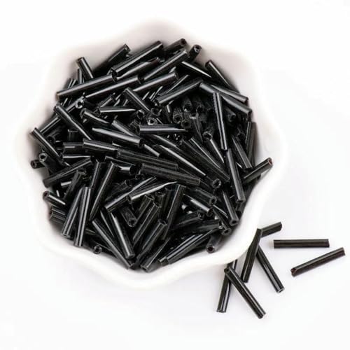 Röhren-Abstandsperlen, Glasröhrenperlen, 2,5 x 15 mm lange tschechische Glasperlen 8/0, manuelles Schneiden, Röhren-Charms, Abstandsperlen for die Schmuckherstellung, DIY-Armband, Halskette(ML296 Soli Röhren-Abstandsperlen, Glasröhrenperlen, 2,5 x 15 mm lange tschechische Glasperlen 8/0, manuelles Schneiden, Röhren-Charms, Abstandsperlen for die Schmuckherstellung, DIY-Armband, Halskette(ML296 Soli von IGGLL