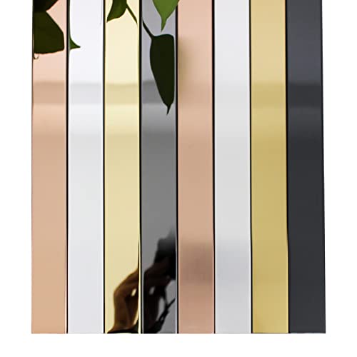 Selbstklebende Metallverkleidung, Wandverkleidung, selbstklebende Kantenleiste, goldfarbener Edelstahl, metallisiert, spiegelähnliche Oberfläche, abziehen und aufkleben, (Mirrorrose Gold, 6 m x 3 cm) Selbstklebende Metallverkleidung, Wandverkleidung, selbstklebende Kantenleiste, goldfarbener Edelstahl, metallisiert, spiegelähnliche Oberfläche, abziehen und aufkleben, (Mirrorrose Gold, 6 m x 3 cm) von IGGLL