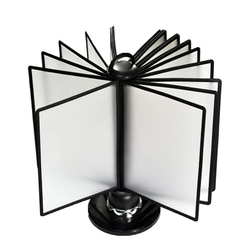 Tischanzeigetafelsystem, 20 doppelseitige Tafeln, Letter-Größe, Dokumentenablage for Aufklappen auf dem Schreibtisch, drehbarer Einsatz for A4-Dokumente und Poster, platzsparend Tischanzeigetafelsystem, 20 doppelseitige Tafeln, Letter-Größe, Dokumentenablage for Aufklappen auf dem Schreibtisch, drehbarer Einsatz for A4-Dokumente und Poster, platzsparend von IGGLL