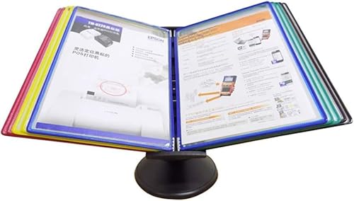 Tischanzeigetafelsystem, Klapp-Aktenhalter, Desktop- oder Wandanzeigeständer mit einstellbarer Neigung (Kunststoff)(A) von IGGLL