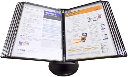 Tischanzeigetafelsystem, Klapp-Aktenhalter, Desktop- oder Wandanzeigeständer mit einstellbarer Neigung (Kunststoff)(B) von IGGLL