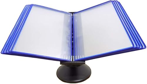Tischanzeigetafelsystem, Klapp-Aktenhalter, Desktop- oder Wandanzeigeständer mit einstellbarer Neigung (Kunststoff)(G) von IGGLL