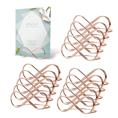 15 Stück Metall Hochzeit Tischkartenhalter, Party Sitzetiketten Tischkartenclips Kartenhalter, Nachrichtenclip Tischnummer Halter Ständer, Namenseinstellung für Hochzeit Party Geburtstag (Roségold) 15 Stück Metall Hochzeit Tischkartenhalter, Party Sitzetiketten Tischkartenclips Kartenhalter, Nachrichtenclip Tischnummer Halter Ständer, Namenseinstellung für Hochzeit Party Geburtstag (Roségold) von IGRARK