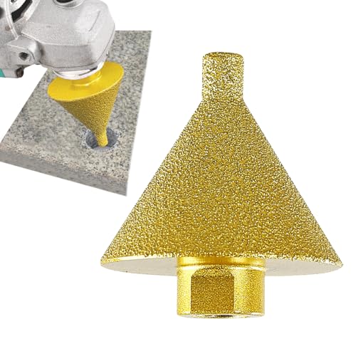 Diamant Fingerfräser,38mm/50 mm Diamant Fasenbohrer,Vergrößern Bohrer für Anfasen, Formen, Vergrößern und Schleifen von Löchern (M10, Φ50mm) von IGTOPS