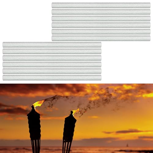 IGTOPS Glasfaserdocht, 12 Stück, Fiberglas, für Wein Flaschen, Gartenleuchte, Öllampe, Lang Leben, Tiki Fackel von IGTOPS