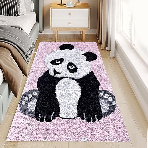 Große Knüpfteppich Knüpfhaken, 102X69CM Teppich Stickset Zum Selber Knüpfen Set für Kinder Erwachsene,Handarbeiten für Kreativ Häkel-Leinenmuster Baumwollteppich Küchenteppich Bodenteppichmatte Große Knüpfteppich Knüpfhaken, 102X69CM Teppich Stickset Zum Selber Knüpfen Set für Kinder Erwachsene,Handarbeiten für Kreativ Häkel-Leinenmuster Baumwollteppich Küchenteppich Bodenteppichmatte von IGTOPS