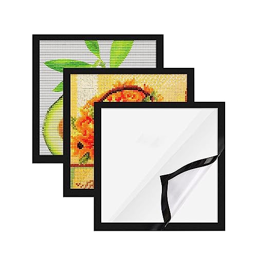 IGTOPS 3PCS Diamond Painting Rahmen, 25 x 35 cm Diamond Painting Bilderrahmen Selbstklebend Magnetisch Bilderrahmen, 5D Diamond Painting Frame Picture (3 &25 * 25CM) von IGTOPS