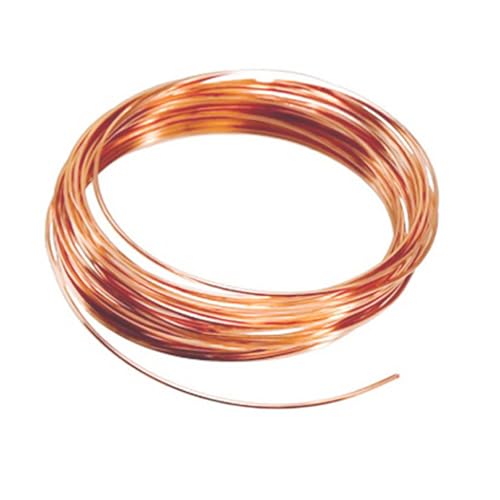 Weicher Kupferdraht Massiver Kupfer, Reiner Kupferdraht, Basteldraht, Wickeldraht,Blume Pflanzen Kupferdraht Rankhilfe, Edelstein-Metallfolie Kupfer (0.8mm ø, Spule 112m) von IGTOPS