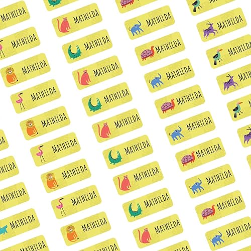 LabelKids – Namensaufkleber Afrika – 80 Stück personalisierte Namensetiketten für Kinder – Namenssticker wasserfest & langlebig – Sticker Namen für Schule, Kita, Trinkflaschen & Brotdosen LabelKids – Namensaufkleber Afrika – 80 Stück personalisierte Namensetiketten für Kinder – Namenssticker wasserfest & langlebig – Sticker Namen für Schule, Kita, Trinkflaschen & Brotdosen von IH Engineering BV