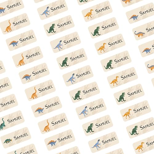 LabelKids – Namensaufkleber Dinos – 80 Stück personalisierte Namensetiketten für Kinder – Namenssticker wasserfest & langlebig – Sticker Namen für Schule, Kita, Trinkflaschen & Brotdosen LabelKids – Namensaufkleber Dinos – 80 Stück personalisierte Namensetiketten für Kinder – Namenssticker wasserfest & langlebig – Sticker Namen für Schule, Kita, Trinkflaschen & Brotdosen von IH Engineering BV
